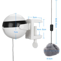 Automatic Lifting Plush Ball Cat Toy